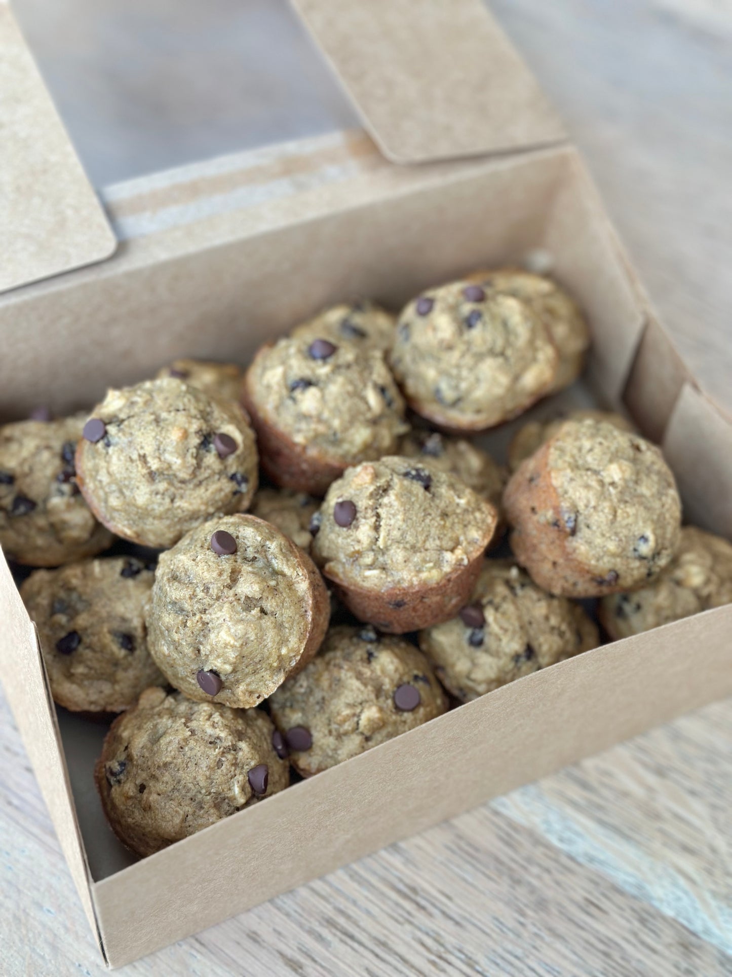 Banana Chocolate Chip Mini Muffins
