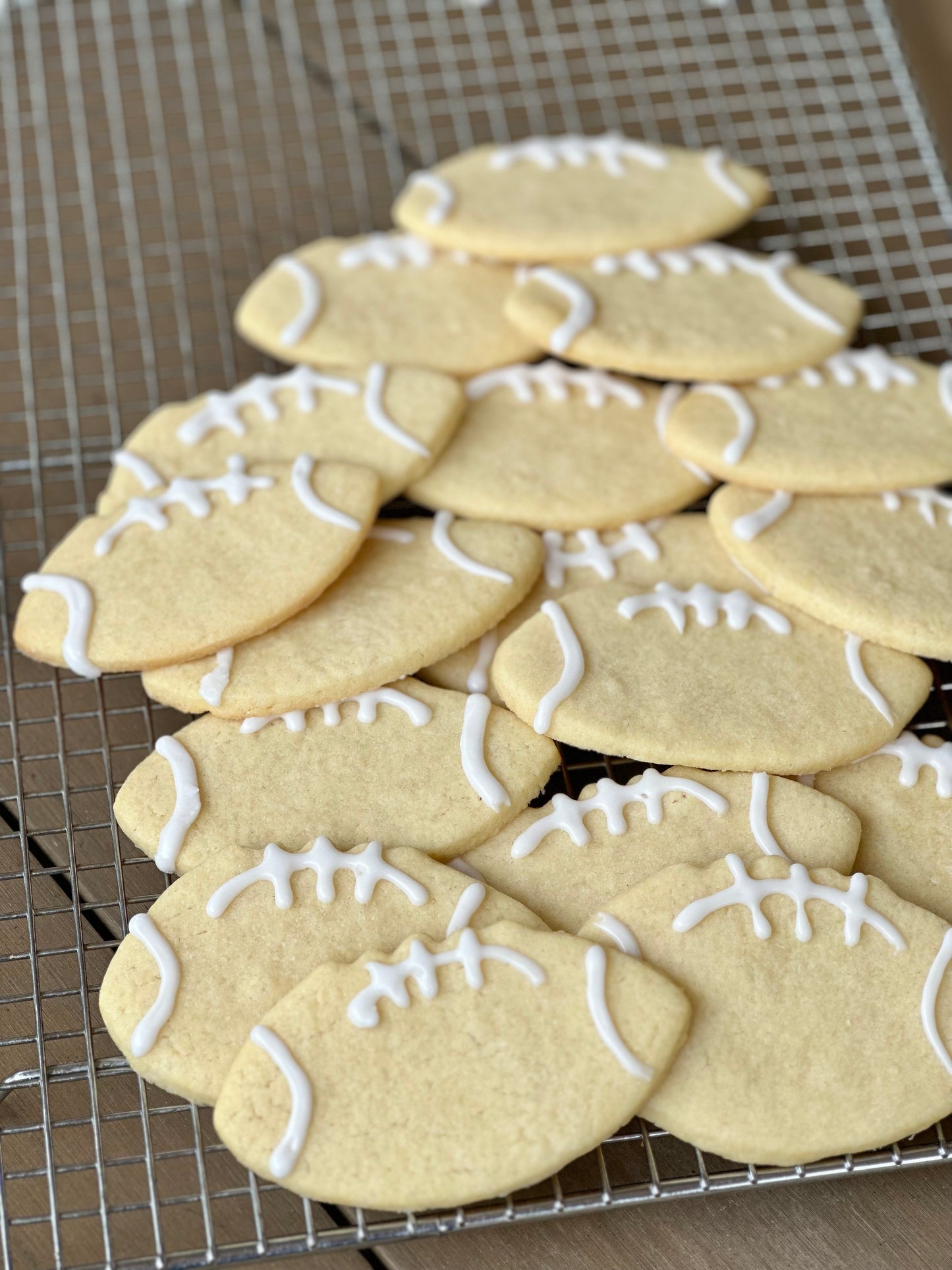 Football Sugar Cookies