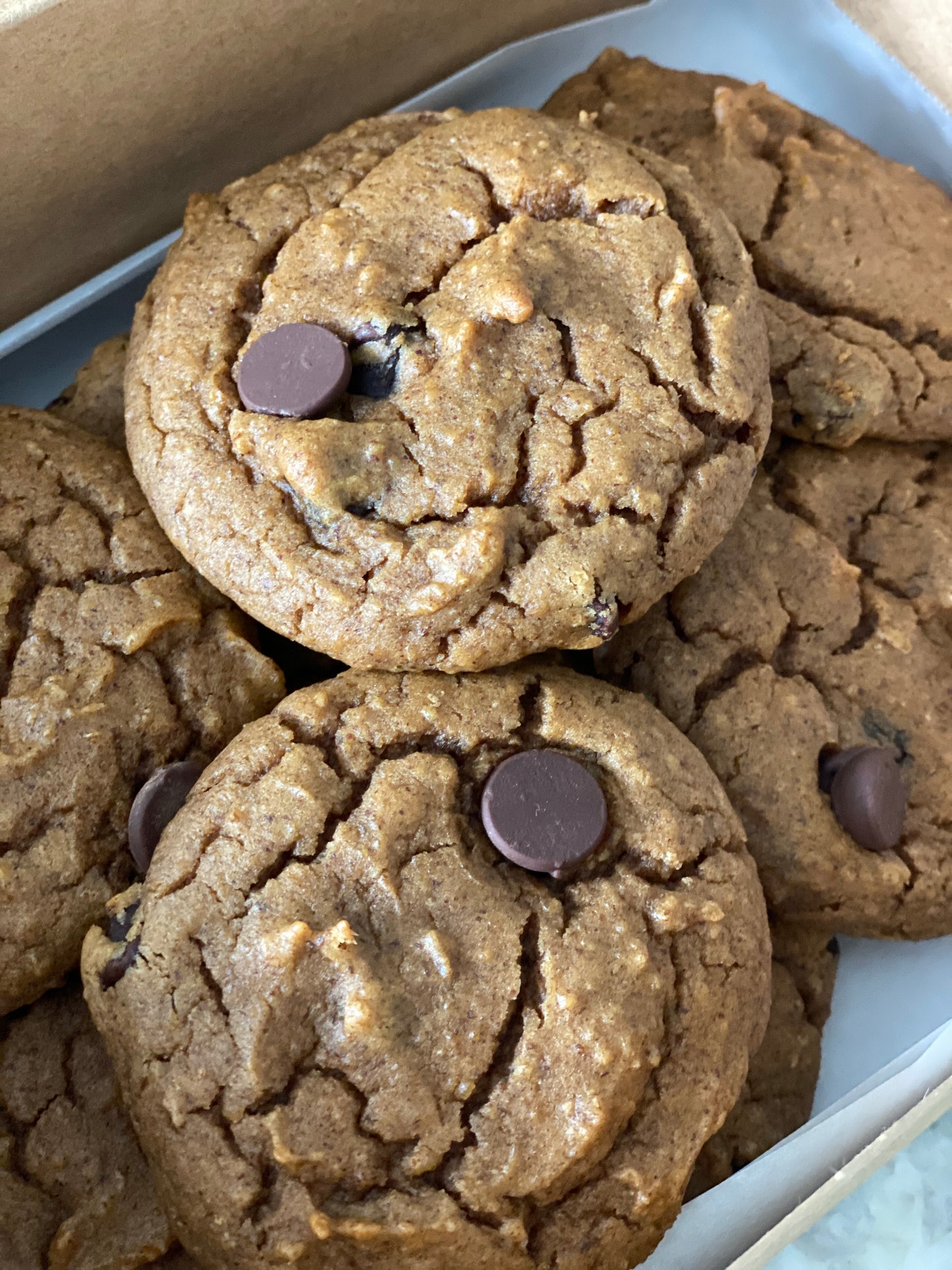 Flourless Chickpea Chocolate Chip Cookies